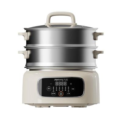 九阳电蒸锅家用多功能三层大容量不锈钢蒸笼蒸煮一体锅官方正品