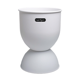 植卉居北欧轻奢高级感沙漏型花盆客厅阳台橡皮树南天竹树脂大花盆