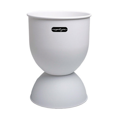 植卉居北欧轻奢高级感沙漏型花盆客厅阳台橡皮树南天竹树脂大花盆