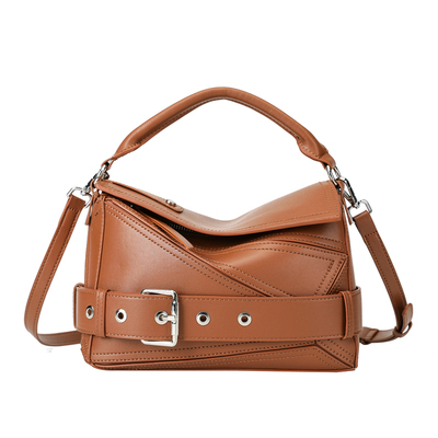 DAOR高级感真皮几何包百搭手提包