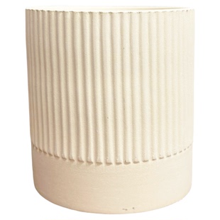 北欧简约白色透气盆陶瓷素烧有孔圆形花盆多肉植物盆栽陶盆带托盘