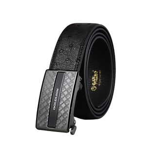 【鸵鸟皮】金利来男士新款内穿式腰带不锈钢暗纹防指纹自动扣礼盒