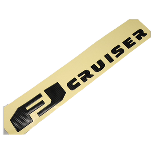 适用于丰田FJ酷路泽改装车身电镀字母贴标装饰用品尾门电镀车标