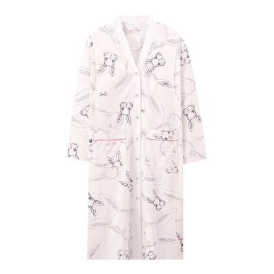 月子服待产裙孕妇带胸垫哺乳睡裙