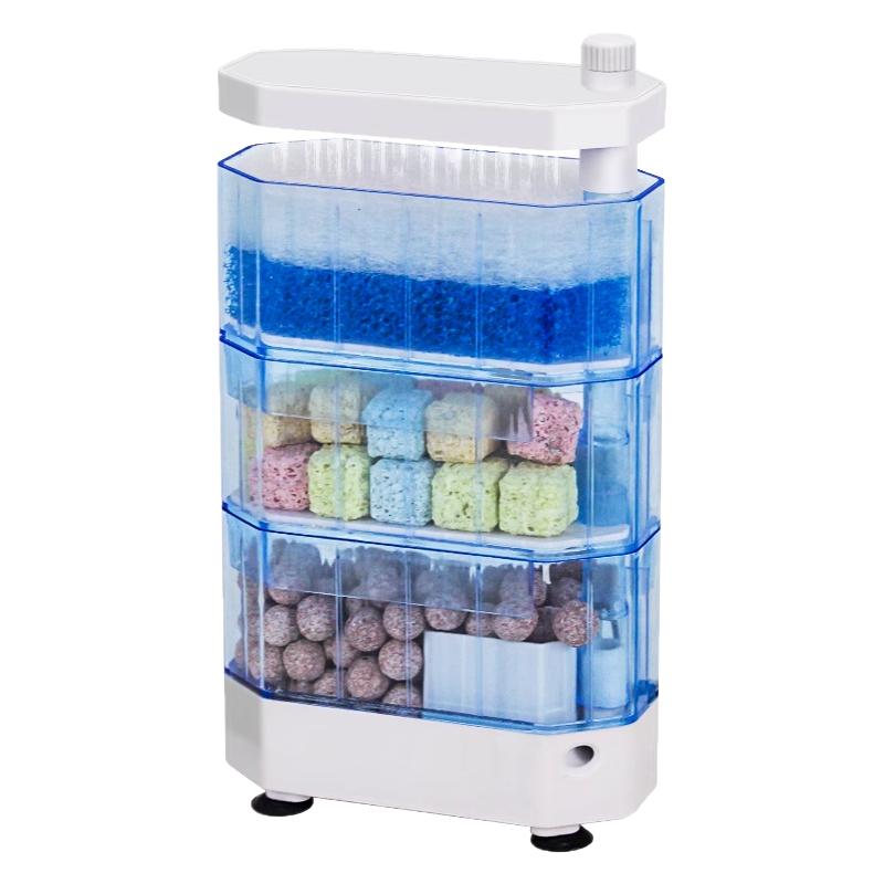 乌龟缸过滤器鱼缸低水位过滤盒循环净水滴流泵小型桶吸粪龟缸专用