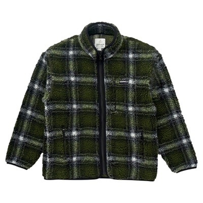 GRAMICCI小野人男女休闲外套J135仿羊羔绒舒适格纹外套