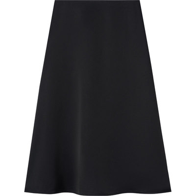 LK BENNETT黑色半身裙2025年夏新款简约百搭醋纤垂坠高级感半裙