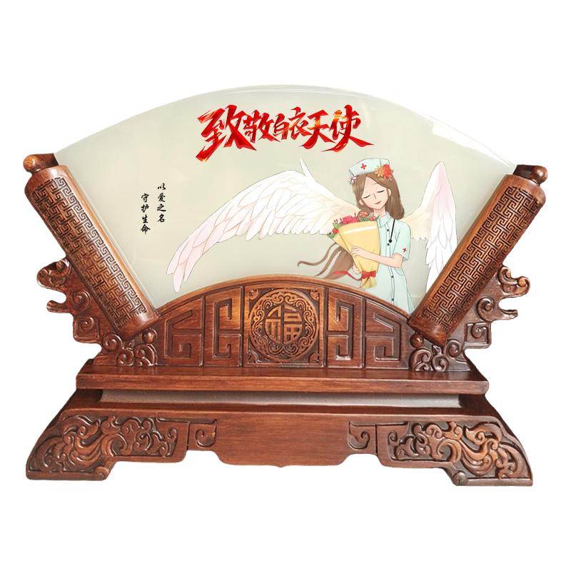 512护士节创意玉石桌面摆件