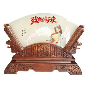 512护士节纪念品白衣天使装饰品玉石摆件送医护人员创意定制礼物