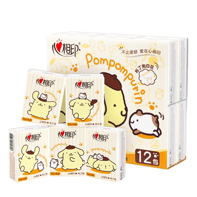 心相印布丁狗联名手帕纸12包