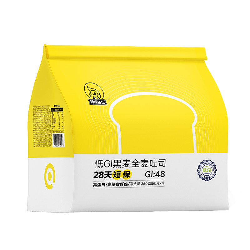 神探伍伍低糖高蛋白短保全麦吐司