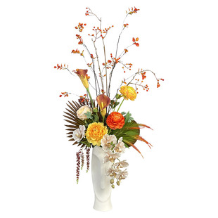 壁龛花艺仿真花墙洞假花摆件墙凹槽仿真高档花墙格子装饰槽仿生花