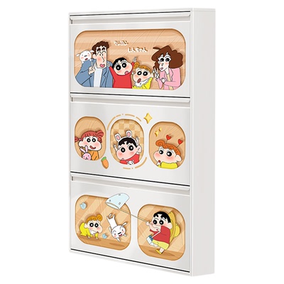 奶油风超薄鞋柜小窄家用门口入户