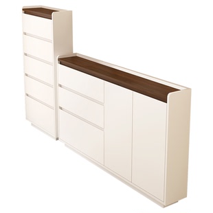 卧室床尾柜20cm窄边柜超薄斗柜家用五斗六斗抽屉柜组合收纳柜K41