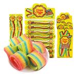 阿尔卑斯珍宝珠酸条软糖果汁味彩虹橡皮糖网红爆款零食水果棒棒糖