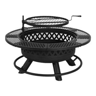 户外工匠烤火桌围炉煮茶烤火炉家用庭院别墅烧烤架柴火炉篝火取暖