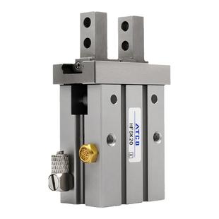 气动导轨加长手指气缸HFK32/HFKL16/10/20/25/40平行夹爪B/N/F