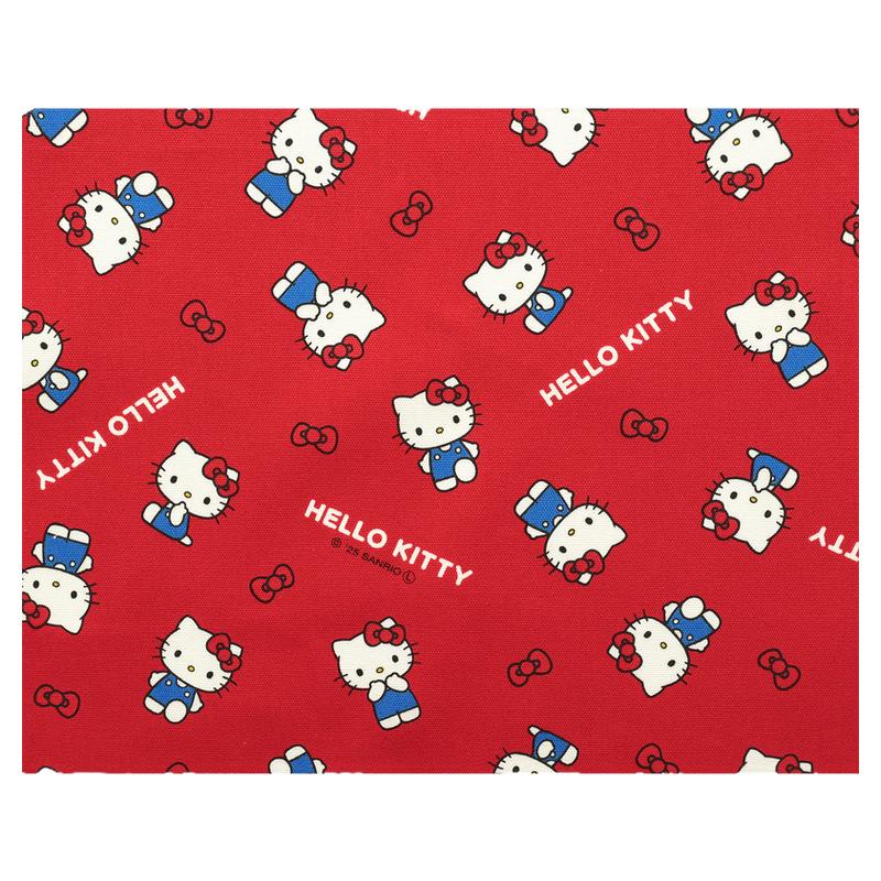 日本进口清原牛津棉面料版权布可爱手工卡通服装布料蝴蝶结Kitty