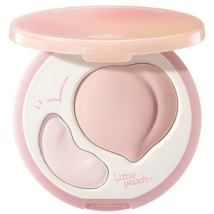 小奥汀桃子高光膏双效亮泽立体高光盘哑光面部提亮凹陷