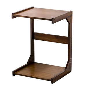 楠竹边几可移动小茶几带轮迷你沙发小边桌实木卧室床头桌子床边桌