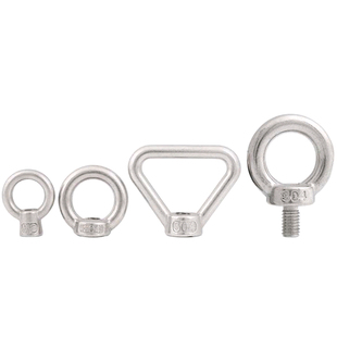 国标304不锈钢吊环螺母环形螺帽船用起重加长螺丝栓M6M8M10M12M16