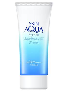 日本本土乐敦SKIN AQUA保湿防晒精华80g控油UV清爽SPF50+