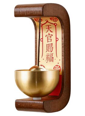 中式开门进门提醒铃铛风铃