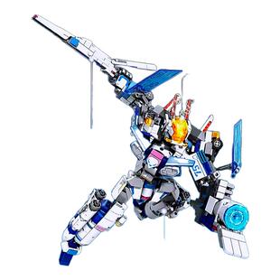 森宝积木航天飞机长征运载火箭搜救车4合1巡天探索者组装玩具礼物