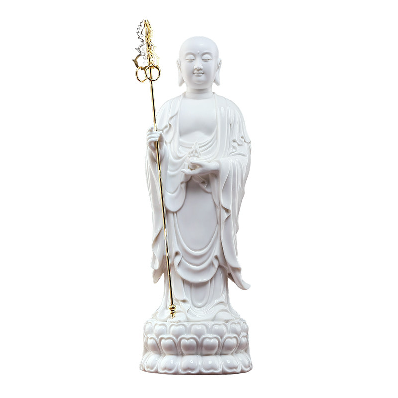 立莲地藏王菩萨佛像家用供奉摆件