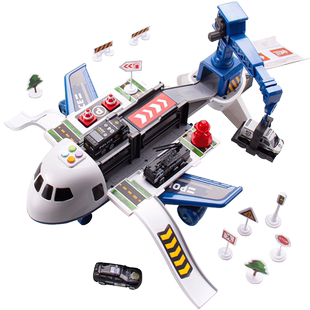 儿童玩具变形飞机1一3岁6宝宝2两合金小汽车男孩女孩益智生日礼物