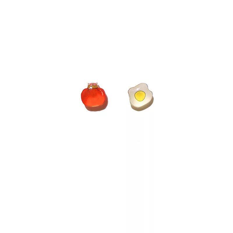 韩国可爱磁铁女生卡通儿童耳钉