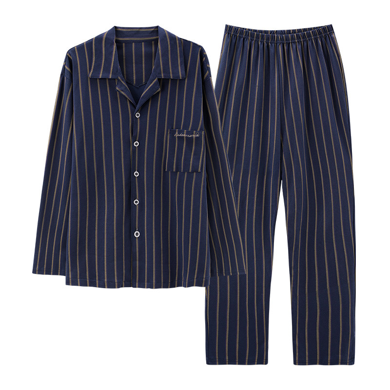 春秋夏冬季男士中年人爸爸家居服