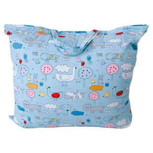 单层纯棉收纳储物袋幼儿园学生装被子换洗衣物防尘大袋子手提布包