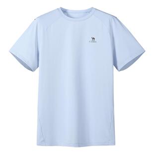 骆驼运动速干T恤男2026夏季新款休闲宽松透气跑步健身速干衣短袖