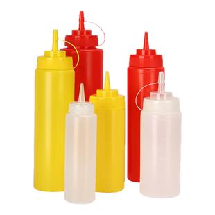 挤酱瓶番茄沙拉酱塑料尖嘴挤压式食品商用级油壶家用酱料罐调料瓶