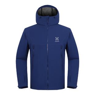 HAGLOFS火柴棍户外男防水防风弹力保暖绒里软壳衣外套夹克603370