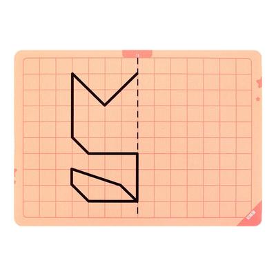 格子对称画图形儿童diy创意手工礼物材料包折纸幼儿园自制玩教具