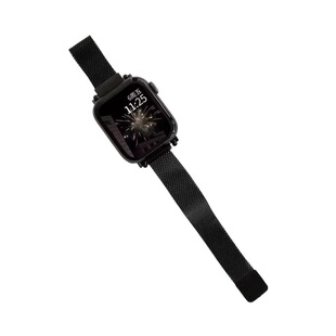 适用iwatch11表带applewatchs10/9/8代米兰尼斯苹果手表s7/6/5代链条4/3se金属41/45mm夏天透气细不锈钢ultra