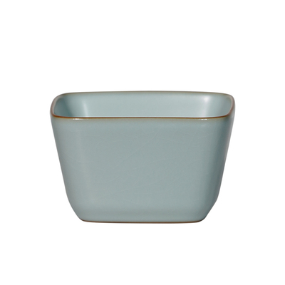 汝窑四方杯主人杯单杯复古