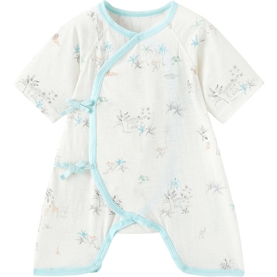 连体衣英氏新生儿透气轻薄夏季