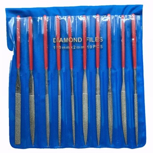 金刚石锉刀合金什锦锉2mm仪表锉钟表锉迷你小锉刀圆锉三角扁平锉