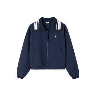 【网球】乐卡克法国公鸡秋冬女士时尚百搭运动外套翻领棉服夹克