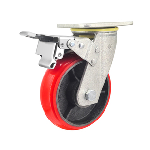 铁芯PU万向轮轮子铁轮瓦兴脚轮寸铁芯轮超重型聚氨酯脚轮工业承重