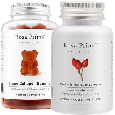 Unichi胶原小熊玫瑰果精华胶囊