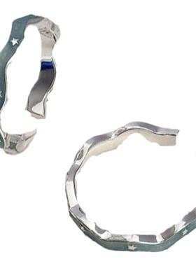 璀璨星河戒指纯银轻奢风女