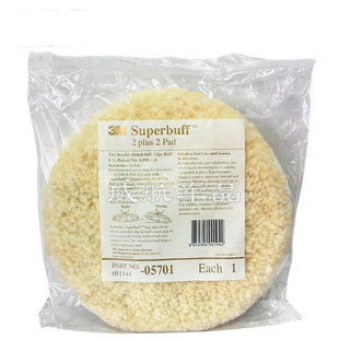 正品3M05701双面羊毛球抛光轮进口白色羊毛抛光盘汽车漆面粗抛光