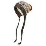 卡蒙新款帽子针织帽冬帽红色提花护耳帽东北防风防寒保暖毛线帽女