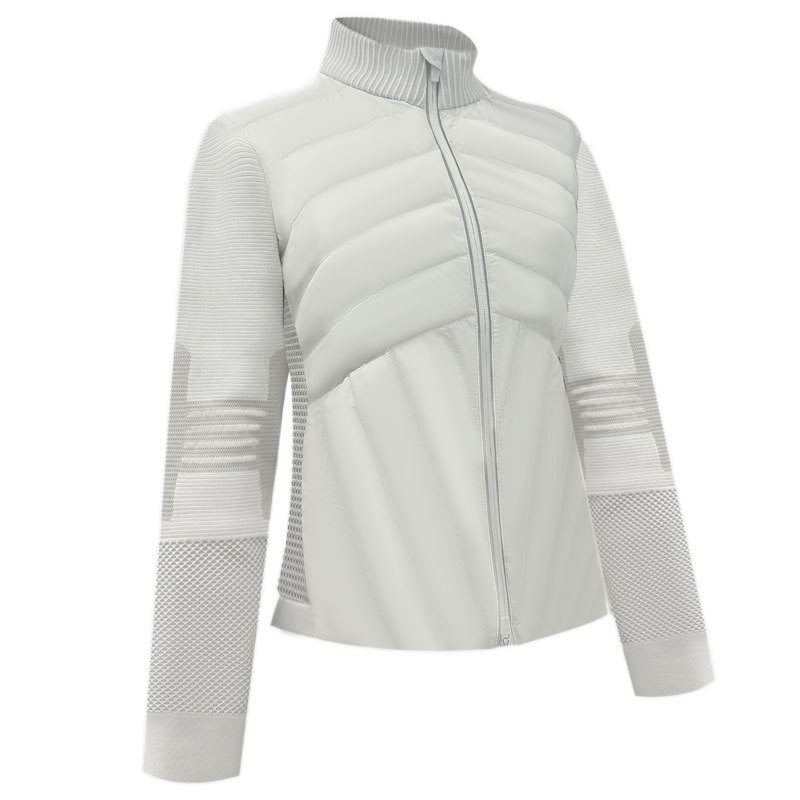 秋冬显瘦针织修身轻便高尔夫羽绒服风衣外套显瘦golf长袖t恤女装