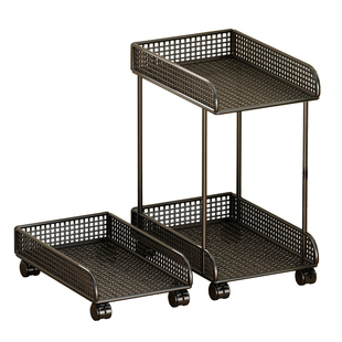 台式电脑箱主机支架移动放机箱托架底座桌下放置双层机架置物架子