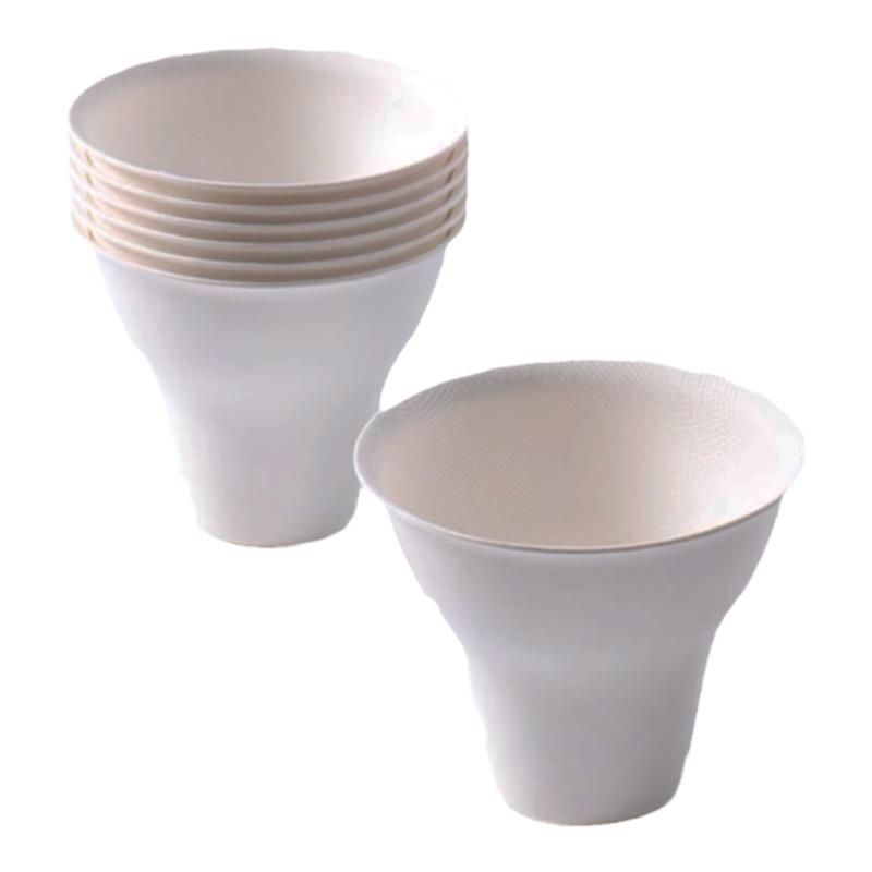 一次性冰激凌纸浆杯冰淇凌蒙布朗包装纸浆杯网红手握栗子杯可加热